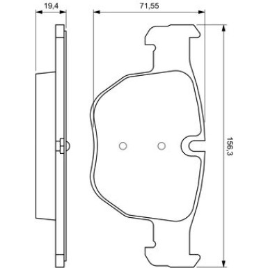 0 986 424 687 Bremsbelagsatz, Scheibenbremse