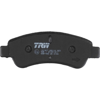 TRW Bremsbelagsatz, Scheibenbremse COTEC GDB1563