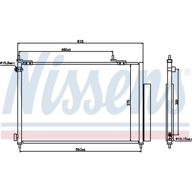 940062 Kondensator, Klimaanlage ** FIRST FIT **