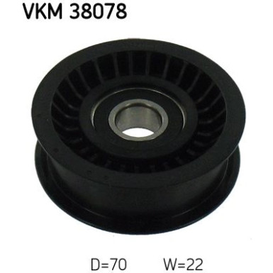 SKF | Umlenk-/Führungsrolle, Keilrippenriemen | VKM 38078