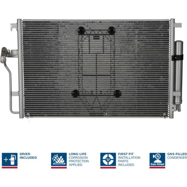 940826 Kondensator, Klimaanlage ** FIRST FIT **