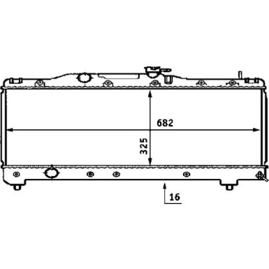 Mahle | Kühler, Motorkühlung | CR 533 000S