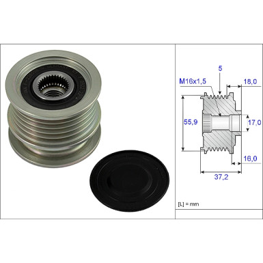 535 0009 10 Generatorfreilauf