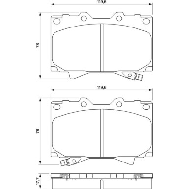 0 986 424 640 Bremsbelagsatz, Scheibenbremse