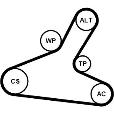 7PK1165K1 Keilrippenriemensatz 7PK1165K1 Keilrippenriemensatz