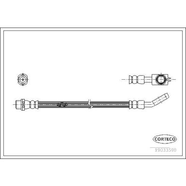 Corteco | Bremsschlauch | 19033598