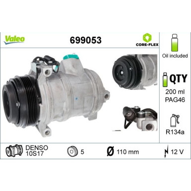 Valeo | Kompressor, Klimaanlage | 699053