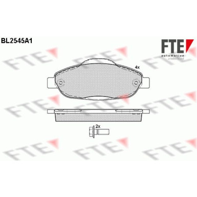 9010796 Bremsbelagsatz, Scheibenbremse