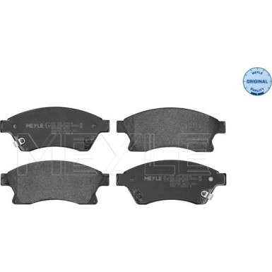 025 250 3118/W Bremsbelagsatz, Scheibenbremse MEYLE-ORIGINAL: True to OE.