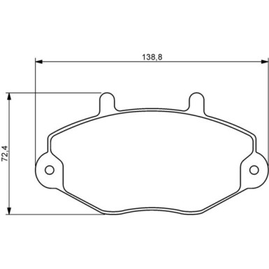 BOSCH Bremsbelagsatz, Scheibenbremse 0 986 494 289