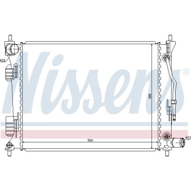 Nissens | Kühler, Motorkühlung | 66757
