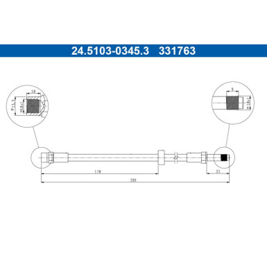 24.5103-0345.3 Bremsschlauch