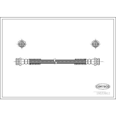 Corteco | Bremsschlauch | 19033012
