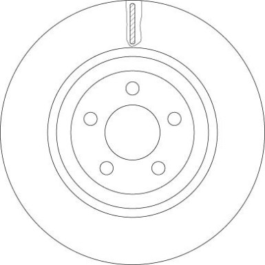 DF6244S Bremsscheibe TRW SINGLE
