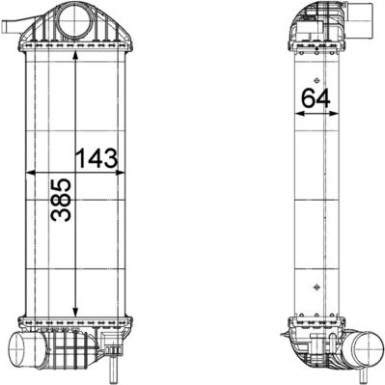 Mahle | Ladeluftkühler | CI 244 000P Mahle | Ladeluftkühler | CI 244 000P