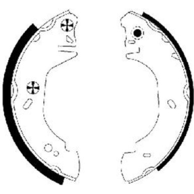 91054500 Bremsbackensatz