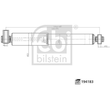 febi bilstein | Stoßdämpfer | 194183