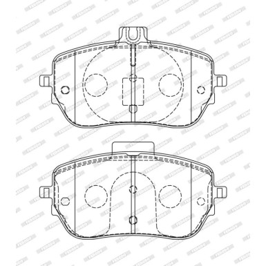 Ferodo Bremsbelagsatz, Scheibenbremse PREMIER ECO FRICTION FDB5180