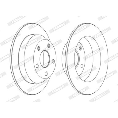 Ferodo | Bremsscheibe | DDF1553C