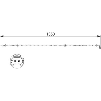 1 987 473 503 Warnkontakt, Bremsbelagverschleiß