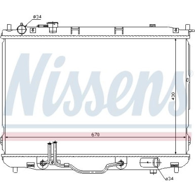 Nissens | Kühler, Motorkühlung | 66634