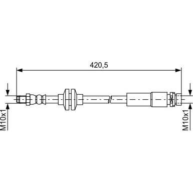 BOSCH | Bremsschlauch | 1 987 481 739