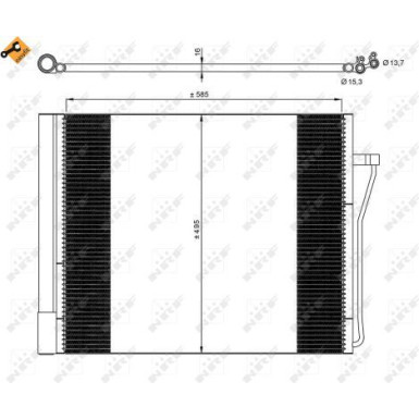350077 Kondensator, Klimaanlage EASY FIT