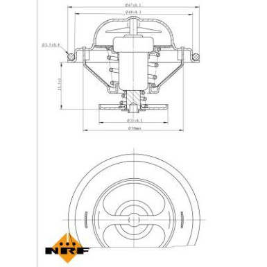 NRF Thermostat, Kühlmittel EASY FIT 725114