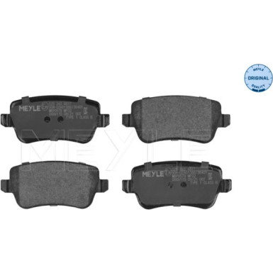 025 243 4817 Bremsbelagsatz, Scheibenbremse MEYLE-ORIGINAL: True to OE.
