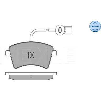 Meyle Bremsbelagsatz, Scheibenbremse MEYLE-ORIGINAL: True to OE 025 252 9118