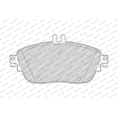 Ferodo | Bremsbelagsatz, Scheibenbremse | FDB4245