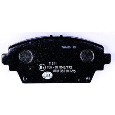 Hella | Bremsbelagsatz, Scheibenbremse | 8DB 355 011-951