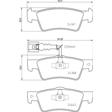 Brembo Bremsbelagsatz, Scheibenbremse PRIME LINE P 85 163