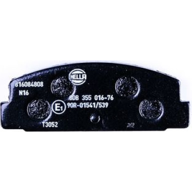 Hella | Bremsbelagsatz, Scheibenbremse | 8DB 355 016-761