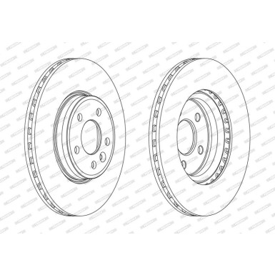 Ferodo Bremsscheibe PREMIER DDF1663C Ferodo Bremsscheibe PREMIER DDF1663C