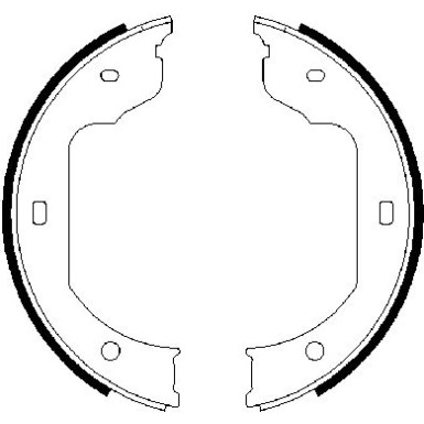 0 986 487 625 Bremsbackensatz, Feststellbremse