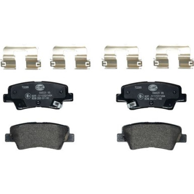 Hella | Bremsbelagsatz, Scheibenbremse | 8DB 355 031-821