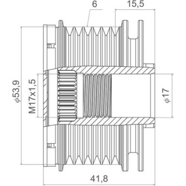 588450 Generatorfreilauf VALEO NEW SPARE PART