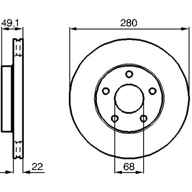 BOSCH | Bremsscheibe | 0 986 478 833