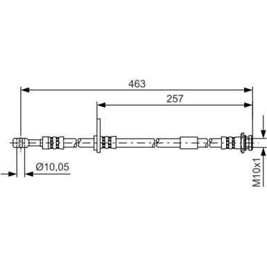 BOSCH | Bremsschlauch | 1 987 481 401