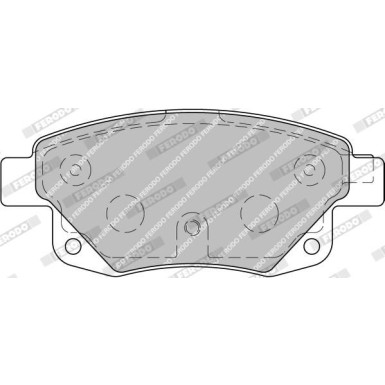 Ferodo Bremsbelagsatz, Scheibenbremse PREMIER ECO FRICTION FVR1930