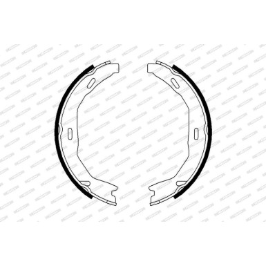 Ferodo Bremsbackensatz, Feststellbremse PREMIER FSB690