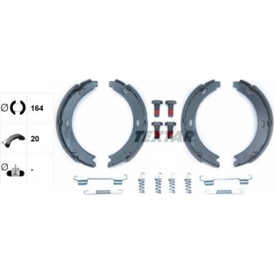 91032800 Bremsbackensatz, Feststellbremse