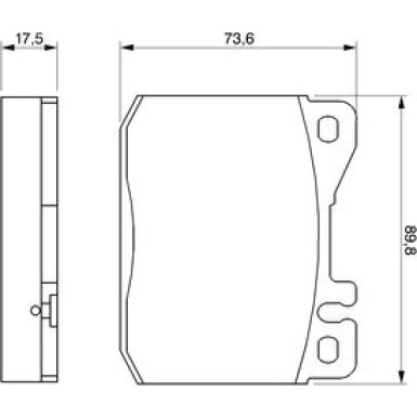 0 986 463 412 Bremsbelagsatz, Scheibenbremse