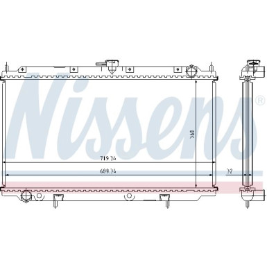 Nissens | Kühler, Motorkühlung | 62923A