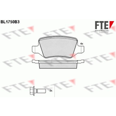 9010332 Bremsbelagsatz, Scheibenbremse