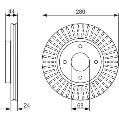 0 986 479 737 Bremsscheibe