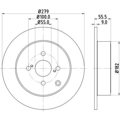Hella Pagid | Bremsscheibe | 8DD 355 110-511