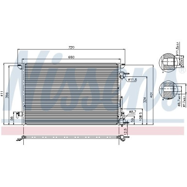 94597 Kondensator, Klimaanlage ** FIRST FIT **