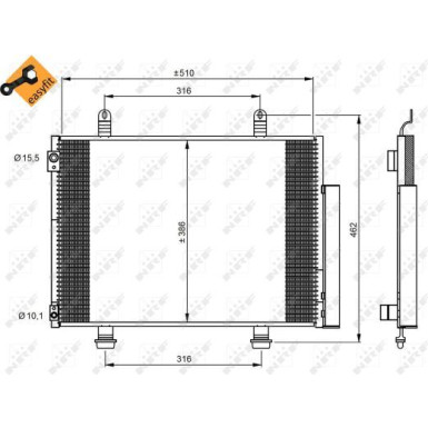 35944 Kondensator, Klimaanlage EASY FIT 35944 Kondensator, Klimaanlage EASY FIT